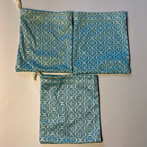 Kendra Scott Travel Case / Cosmetic Bag in Sting Ray Black Pebbled Leather - Picture 7 of 7